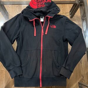 The North Face Black and Red Hoodie